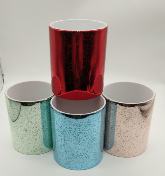 11oz  electroplating mug with speckles