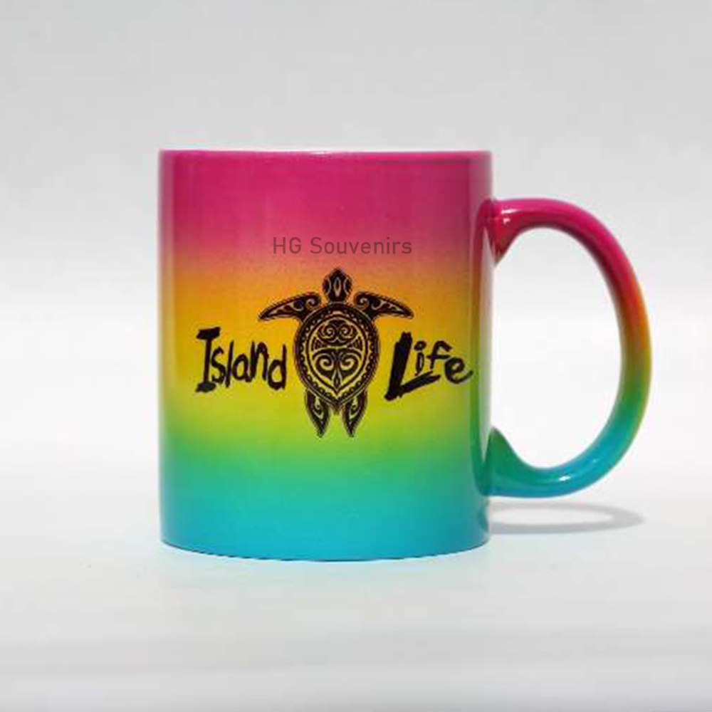 11oz rainbow color mug