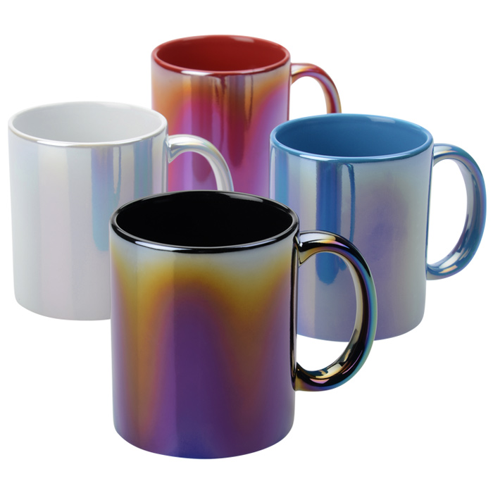 11oz metallic mug,pearl color