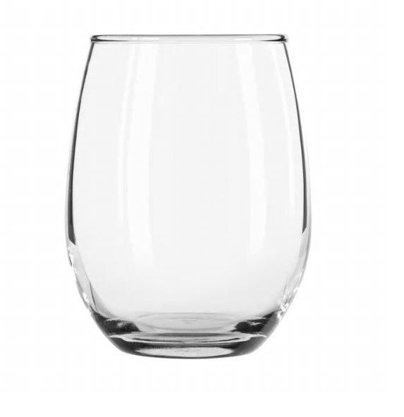 Stemless wine glass