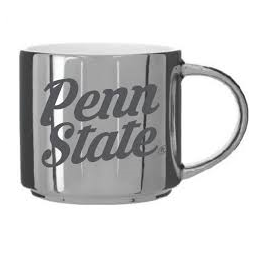 14oz silver metallic  mug